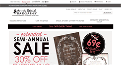 Desktop Screenshot of annsbridalbargains.com